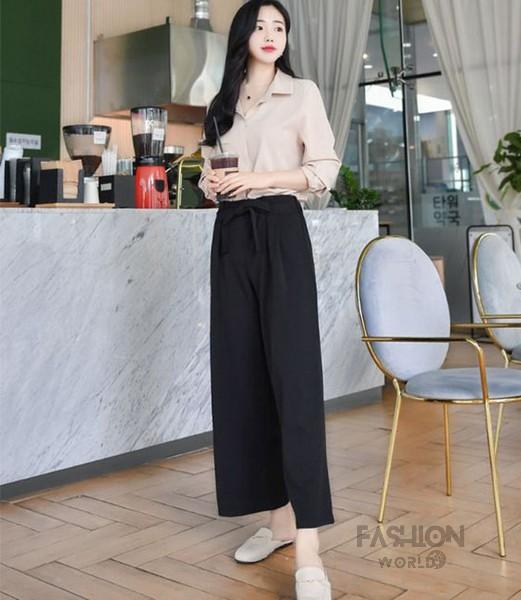 Phối đồ nữ vintage với quần Culottes