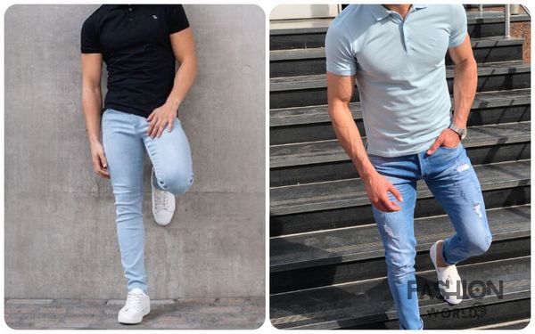 Phối đồ với áo polo nam +    quần jean