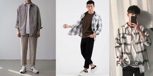Đây là cách mix đồ đơn giản nhưng vẫn tạo nét cuốn hút. Hãy chọn áo phông rộng rãi, áo sơ mi và quần baggy jean hoặc quần baggy