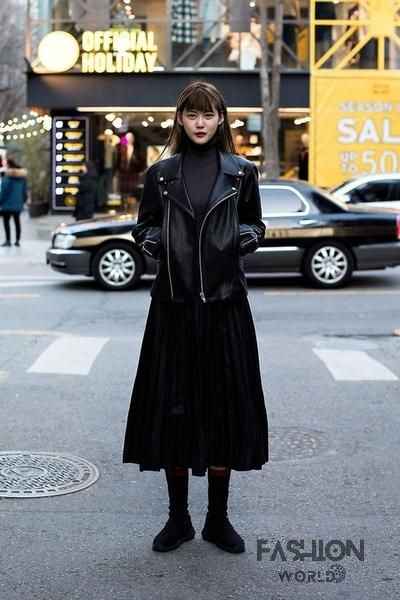 Diện đồ với gam màu đen - Phong cách ăn mặc của con gái Nhật Bản