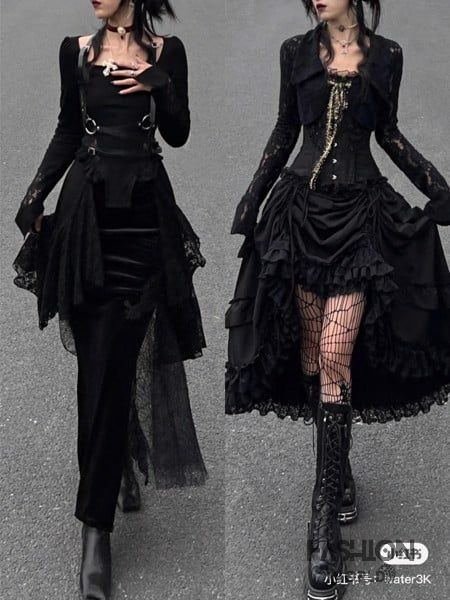 Bạn có thể thử diện váy Lolita trong phong cách Gothic