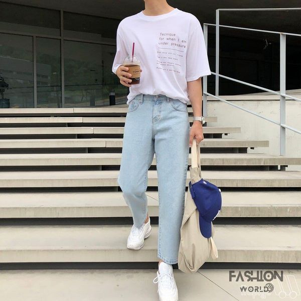 Phối đồ nam đơn giản đi học
