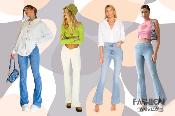 Quần jeans ống loe là một trong những biểu tượng của thập kỷ 2000