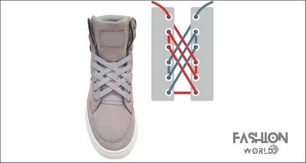 Cách buộc dây giày Jordan dạng lưới