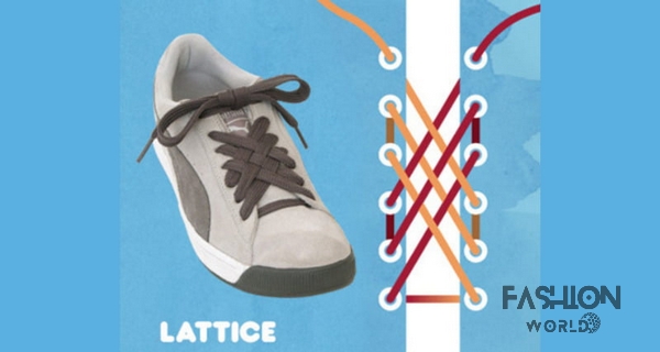 Cách buộc dây giày kiểu Lattice