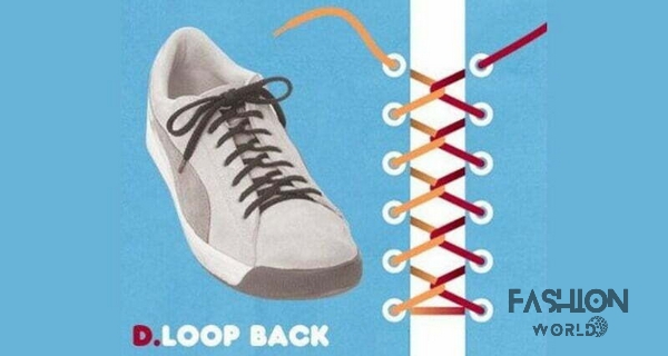 Cách buộc dây giày kiểu Loop Back