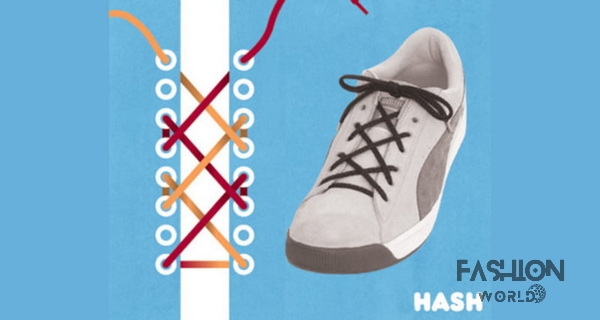 Cách buộc dây giày Sneaker kiểu Hash