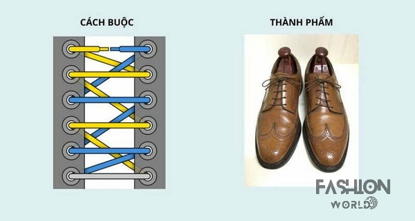 Cách buộc giày thể thao kiểu châu Âu