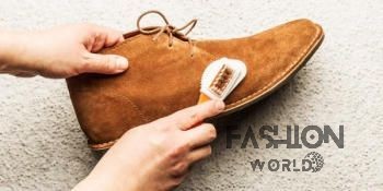 Sử dụng bàn chải để làm sạch giày da lộn là phương pháp phổ biến