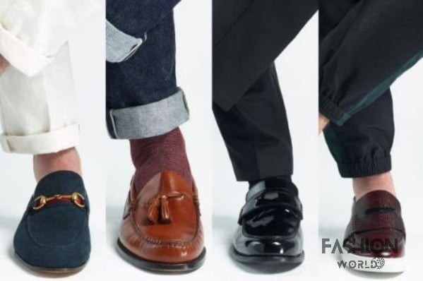 Lựa chọn vớ hoặc quần áo ton sur ton với giày loafer