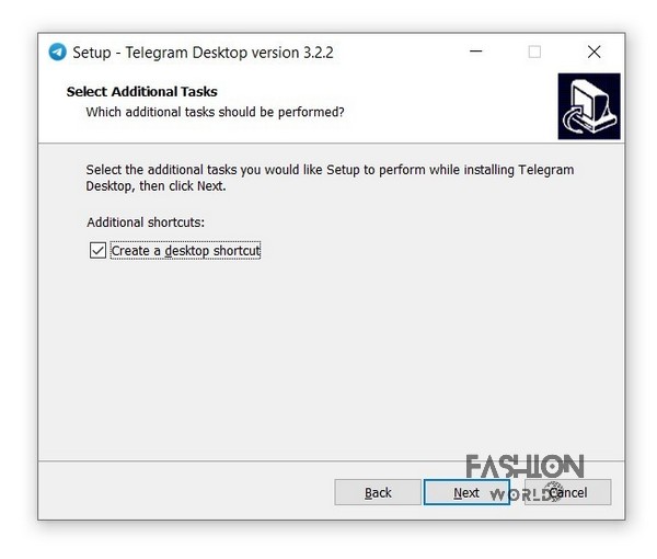 Chọn tạo lối tắt để truy cập nhanh {Telegram} trên màn hình máy tính